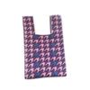Bolsa de punto de diseño nicho de Corea del Sur con estampado de pata de gallo, bolso de hombro o axila con personalidad de moda, minibolso tejido para mujer
