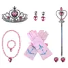 Terno de colar infantil Frozen Princess Crown Fairy Magic Baby Jewelry Joias para meninas Cross-border Explosions
