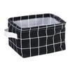 Cesta de roupas sujas domésticas Caixa de armazenamento Caixa de armazenamento de tecido de mesa de algodão e linho Cesta de roupas sujas Pequena cesta de armazenamento dobrável
