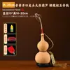 Pingente de cabaça natural, cabaça real, nó chinês, cabeça de dragão aberta auspiciosa, moedas dos Cinco Imperadores, decoração de sala de estar, item de colecionador grande