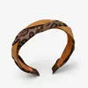 Diadema Tejida Nueva Estampado Leopardo Otoño e Invierno 2025 para Mujer, Diadema de Alta Gama, Pinza para el Cabello de Calavera Alta, Para Lavarse la Cara, Pinza para el Cabello, Coleta Versátil