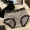 Algodón Puro 10A Antibacteriano Ropa Interior Jacquard para Niñas Otoño e Invierno Simple y Cómodo Hipoalergénico Antibacteriano Algodón Puro Refuerzo de Algodón Calzoncillos Tipo Boxer para Mujeres