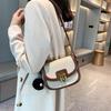 Bolsa de Exportación Transfronteriza para Mujer 2025 Nuevo Estilo K Nicho Contraste Lona Bolso Silla de Montar Retro Moda Tendencia Bolso Cruzado