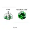 Aretes de Titanio G23 Chapados en Platino para Hélice Auricular Aretes de Titanio Chapados al Vacío en Oro Blanco Joyería para Piercing Corporal con Zirconia 5A