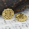 DIY acessórios de jóias artesanais 24k brincos de ouro real pulseira colar acessórios frisado material longevidade contas de cobre A669
