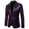 Traje de Lentejuelas Doradas para Actuación Europea y Americana Traje Coreano Chaqueta de Estudio para Hombre de Discoteca Anfitrión MC XZ28