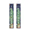 Exclusivo para comercio exterior transfronterizo de Amazon: Banner de puerta de Halloween, bandera de jardín, pancarta, pareado, cubierta de puerta, bandera de decoración de fiesta