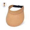 8222 Nuevo Sombrero de Sol de Verano para Mujer Sombrero de Sol para Exteriores Ala Ancha Banda para la Cabeza Sombrero de Paja Estilo Coreano Moda Sombrero de Copa Hueco