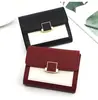 Billetera corta plegable de personalidad para mujer, monedero, monedero, bolsa de almacenamiento, tarjetero, bolso de mano, billetera para mujer