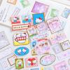 Desenho Japonês Katie Molho Estampagem a Quente Carimbos Adesivos Material de Decoração para Caderno DIY Adesivos para Celular Diário Adesivos Infantis 5 Estilos