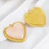 Acero Inoxidable 304 con Borde Texturizado y Patrón Ondulado Dorado, Varios Colgantes de Corazón Coloridos, Accesorios para Joyería Hecha a Mano DIY
