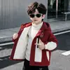 Parka Gruesa Forrada de Polar para Niños Invierno 2026 Nuevo Estilo Ropa de Invierno para Niños con Capucha Cortavientos Invierno