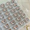 Super Flash Milenio Rosa de Ocho Lados Corte Diamante Nuevo Multicorte Ovalado Cristal de Alta Calidad Diamante Joyería Arte de Uñas Joyería