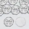 Etiquetas de Sello de Cera con Lazo al por Mayor en Stock para Decoración de Bodas, Invitaciones de Sobres, Pegatinas de Sello de Cera en Relieve