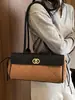 Bolsa de ombro estilo baguette acolchoada transfronteiriça Chanel para mulheres, grande capacidade, estilosa e versátil, adequada para o dia a dia, bolsa de ombro única para mulheres