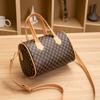 Bolso Boston para mujer, novedad de 2023, informal, estampado, bandolera, con bordado de diamantes