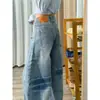 Jeans Curvos Estilo Retro Americano para Mujer, Nuevo Estilo Principios de Primavera, Tallas Grandes Corte Holgado, Diseño Adelgazante, Pantalones Rectos de Pierna Ancha