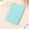 Espelho de Maquiagem PU com Formato Casual, Portátil para Mesa, Espelho Flip-Up de Suporte, Espelho Pequeno Dobrável de Alta Definição para Estudantes