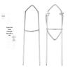 Suporte de Vara de Pesca de Dupla Finalidade para Terra e Mar, Atacado do Fabricante, Suporte de Vara de Pesca Galvanizado Espessado, Suporte Simples para Equipamentos de Pesca