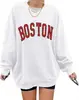 Moletom Oversized Feminino Langwyqu Los Angeles Califórnia