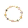 Pulseira de Zircônia Colorida Super Brilhante, Estilo Levemente Luxuoso, Sensação de Alta Qualidade, Joia Versátil Dopamina, Pulseira Transfronteiriça Europeia e Americana