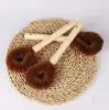 Cepillo para Ollas de Fibra de Coco para el Hogar, Herramienta Multifuncional para Limpiar Ollas, Cepillo para Ollas, Cepillo para Tazones, Cepillo para Ollas con Mango Largo para Eliminar Manchas de Cocina, Cepillo Limpiador