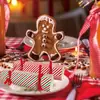 Caixa de Doces Listrada Vermelha de Natal da Amazon Transfronteiriça Caixa de Doces Hexagonal para Casamento Caixa de Presente Hexagonal Caixa de Embalagem Caixa de Papel