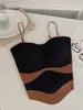 Camisola de Encaje Color-Block Light Oxygen 2501 para Mujer con Copas, Hermoso Diseño de Espalda, Camiseta Base, Suministro al por Mayor