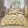 Conjunto Lavável de Quatro Peças com Borda Larga Estampado Conjunto de Capa de Edredom Individual/Casal, Compra em Grupo, Atacado de Fábrica, Dropshipping, Estilo Renda