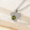 Colar de moissanita imitação 2 quilates feminino banhado a platina pt950 corrente clavicular pingente de zircônia oito corações oito flechas joia