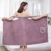 Roupão de Coral Fleece Atacado, Mais Absorvente que Algodão, Roupão Espesso para Mulheres Adultas, Uso Doméstico, Direto da Fábrica, Estilo Roupão