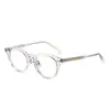 Gafas de montura plana retro hechas a mano estilo japonés para hombre y mujer 89002 montura negra de acetato imitación gafas graduadas con filtro de luz azul