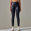 Liquidación Venta Europea y Americana Amazon Pantalones de Cuero PU de Cintura Alta Levanta Glúteos Control de Abdomen con Forro Interior Leggings de Yoga Pantalones Cortos