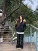 Chaqueta acolchada con capucha y cuello de pelo de diseño de marca de moda para mujer, cálida para otoño e invierno, holgada, casual, color liso, abrigo básico de algodón