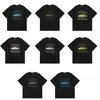 Venta a largo plazo de la serie Corteiz Devil Island, con un estampado de logo de letras en una camiseta de cuello redondo y manga corta, un estilo de algodón ajustado para ventas transfronterizas