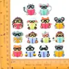 Série Divertida de Aprendizado DIY Charms Removíveis de PVC para Sapatos Decorações de Sapatos de Animal Cartoon Acessórios para Sapatos