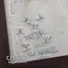 Accesorios Populares Dorados para Uñas con Temática de Mariposas, Ultra Brillantes, Lujo Ligero, Mariposa de Diamantes Rosas Girly, Decoraciones para Uñas en Forma de Corazón