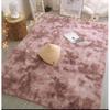 Tapete de Sala de Estar Transfronteiriço, Tapete de Chão Tie-Dye de Lã de Seda Gradiente, Manta de Sofá para Quarto, Tapete de Cabeceira para Quarto, Tapete de Chão Resistente a Manchas para Bay Window