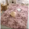 Alfombra de Sala de Estar Transfronteriza, Felpudo Tie-Dye de Lana de Seda Degradada, Manta para Sofá de Dormitorio, Alfombra de Mesita de Noche, Felpudo para Ventana de Mirador