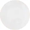 Prato de Jantar Redondo de Cerâmica com Borda Dourada Estilo Ocidental, Prato de Louça Doméstico, Prato Raso, Prato Plano, Prato para Pratos Frios, Prato para Bife, Prato de Louça Ocidental