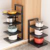 Sala de estar Cozinha Diversos Rack de armazenamento Doméstico Desktop Bancada Pia de armário Multifuncional Multi-camada Ajustável Pot Rack