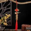 Latón Wudiqian de puerta en puerta nudo chino colgante calabaza de cobre se puede instalar cinabrio enviar gancho colgante fabricantes al por mayor