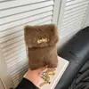 Bolso Relleno para Mujer 2025 Nueva Moda Otoño e Invierno Bolso Peludo Pequeño Bolso de Cadena Fragante Bolso de Hombro Único de Gama Alta