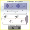 Acoplador de tira larga de aluminio M3 de 4 orificios Conector adaptador M4 Bloque de fijación Bloque cuadrado Barra de aluminio Disponible en fábrica de Dongguan