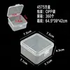 Caja de Almacenamiento de Plástico Cuadrada de Alta Transparencia para Joyería, Cuentas, Accesorios, Equipo de Pesca, Tapones para los Oídos, Caja Cuadrada Pequeña, Venta Directa del Fabricante
