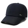 Chapéu para homens de meia-idade e idosos, proteção para as orelhas de inverno, boné de beisebol, estilo novo, para pai idoso, avô, quente, com forro de veludo, boné de bico de pato