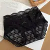 Ventas Directas de Fábrica Superventas Transfronterizos Ropa Interior de Encaje para Mujer Estilo Puro Deseo Control de Abdomen Cómodo Ceñido a las Caderas Tangas Sexy para Mujer