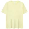 Código europeo y americano hombres hombro caído americano suelta algodón camiseta hombres marca de moda color sólido manga corta transfronteriza personalizada 240G