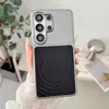 Revestimento Eletrolítico Costura em Cor Contrastante Textura de Couro Adequado para Samsung S26Ultra Capa Magnética para Celular S25Fe Ondulada Fosca Anti-Queda