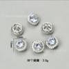 Botones de circonio de alta calidad botones de cristal de mariposa copo de nieve botones de cristal para bricolaje traje abrigo abrigo gemelos broche accesorios